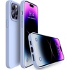 image:imageMXX for iPhone 13 pro Max Case  Soft Silicone Case with Screen Protector and Camera Lens Protector  Microfiber Lining AntiScratch Fullbody Protective Made for 13 pro Max Phone Case 67Clove Purple