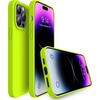image:imageMXX for iPhone 13 pro Max Case  Soft Silicone Case with Screen Protector and Camera Lens Protector  Microfiber Lining AntiScratch Fullbody Protective Made for 13 pro Max Phone Case 67Fluorescent Yellow