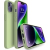 image:imageMXX for iPhone 13 pro Max Case  Soft Silicone Case with Screen Protector and Camera Lens Protector  Microfiber Lining AntiScratch Fullbody Protective Made for 13 pro Max Phone Case 67Matcha Green
