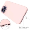 image:imageMXX for iPhone 13 pro Max Case  Soft Silicone Case with Screen Protector and Camera Lens Protector  Microfiber Lining AntiScratch Fullbody Protective Made for 13 pro Max Phone Case 67Sand Pink