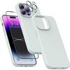image:imageMXX for iPhone 13 pro Max Case  Soft Silicone Case with Screen Protector and Camera Lens Protector  Microfiber Lining AntiScratch Fullbody Protective Made for 13 pro Max Phone Case 67Pewter