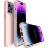 image:imageMXX for iPhone 13 pro Max Case  Soft Silicone Case with Screen Protector and Camera Lens Protector  Microfiber Lining AntiScratch Fullbody Protective Made for 13 pro Max Phone Case 67Sand Pink