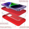 image:imageMXX for iPhone 13 pro Max Case  Soft Silicone Case with Screen Protector and Camera Lens Protector  Microfiber Lining AntiScratch Fullbody Protective Made for 13 pro Max Phone Case 67Red