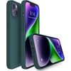 image:imageMXX for iPhone 13 pro Max Case  Soft Silicone Case with Screen Protector and Camera Lens Protector  Microfiber Lining AntiScratch Fullbody Protective Made for 13 pro Max Phone Case 67Midnight Green