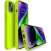 image:imageMXX for iPhone 13 pro Max Case  Soft Silicone Case with Screen Protector and Camera Lens Protector  Microfiber Lining AntiScratch Fullbody Protective Made for 13 pro Max Phone Case 67Fluorescent Yellow