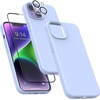 image:imageMXX for iPhone 13 pro Max Case  Soft Silicone Case with Screen Protector and Camera Lens Protector  Microfiber Lining AntiScratch Fullbody Protective Made for 13 pro Max Phone Case 67Clove Purple