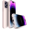 image:imageMXX for iPhone 13 pro Max Case  Soft Silicone Case with Screen Protector and Camera Lens Protector  Microfiber Lining AntiScratch Fullbody Protective Made for 13 pro Max Phone Case 67Morandi Pink