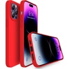 image:imageMXX for iPhone 13 pro Max Case  Soft Silicone Case with Screen Protector and Camera Lens Protector  Microfiber Lining AntiScratch Fullbody Protective Made for 13 pro Max Phone Case 67Red