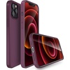 image:imageMXX for iPhone 13 pro Max Case  Soft Silicone Case with Screen Protector and Camera Lens Protector  Microfiber Lining AntiScratch Fullbody Protective Made for 13 pro Max Phone Case 67Wine Red