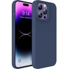 image:imageMXX for iPhone 13 pro Max Case  Soft Silicone Case with Screen Protector and Camera Lens Protector  Microfiber Lining AntiScratch Fullbody Protective Made for 13 pro Max Phone Case 67Midnight Blue