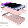image:imageMXX for iPhone 13 pro Max Case  Soft Silicone Case with Screen Protector and Camera Lens Protector  Microfiber Lining AntiScratch Fullbody Protective Made for 13 pro Max Phone Case 67Sand Pink