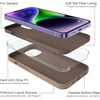 image:imageMXX for iPhone 13 pro Max Case  Soft Silicone Case with Screen Protector and Camera Lens Protector  Microfiber Lining AntiScratch Fullbody Protective Made for 13 pro Max Phone Case 67Light Coffee