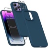 image:imageMXX for iPhone 13 pro Max Case  Soft Silicone Case with Screen Protector and Camera Lens Protector  Microfiber Lining AntiScratch Fullbody Protective Made for 13 pro Max Phone Case 67Cobalt Blue
