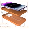 image:imageMXX for iPhone 13 pro Max Case  Soft Silicone Case with Screen Protector and Camera Lens Protector  Microfiber Lining AntiScratch Fullbody Protective Made for 13 pro Max Phone Case 67Kumquat