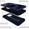 image:imageMXX for iPhone 13 pro Max Case  Soft Silicone Case with Screen Protector and Camera Lens Protector  Microfiber Lining AntiScratch Fullbody Protective Made for 13 pro Max Phone Case 67Navy Blue