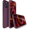 image:imageMXX for iPhone 13 pro Max Case  Soft Silicone Case with Screen Protector and Camera Lens Protector  Microfiber Lining AntiScratch Fullbody Protective Made for 13 pro Max Phone Case 67Wine Red