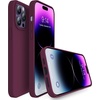 image:imageMXX for iPhone 13 pro Max Case  Soft Silicone Case with Screen Protector and Camera Lens Protector  Microfiber Lining AntiScratch Fullbody Protective Made for 13 pro Max Phone Case 67Wine Red