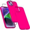 image:imageMXX for iPhone 13 pro Max Case  Soft Silicone Case with Screen Protector and Camera Lens Protector  Microfiber Lining AntiScratch Fullbody Protective Made for 13 pro Max Phone Case 67Hot Pink