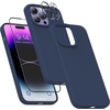 image:imageMXX for iPhone 13 pro Max Case  Soft Silicone Case with Screen Protector and Camera Lens Protector  Microfiber Lining AntiScratch Fullbody Protective Made for 13 pro Max Phone Case 67Midnight Blue