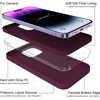 image:imageMXX for iPhone 13 pro Max Case  Soft Silicone Case with Screen Protector and Camera Lens Protector  Microfiber Lining AntiScratch Fullbody Protective Made for 13 pro Max Phone Case 67Wine Red