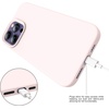 image:imageMXX for iPhone 13 pro Max Case  Soft Silicone Case with Screen Protector and Camera Lens Protector  Microfiber Lining AntiScratch Fullbody Protective Made for 13 pro Max Phone Case 67Morandi Pink