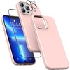 image:imageMXX for iPhone 13 pro Max Case  Soft Silicone Case with Screen Protector and Camera Lens Protector  Microfiber Lining AntiScratch Fullbody Protective Made for 13 pro Max Phone Case 67Sand Pink