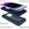 image:imageMXX for iPhone 13 pro Max Case  Soft Silicone Case with Screen Protector and Camera Lens Protector  Microfiber Lining AntiScratch Fullbody Protective Made for 13 pro Max Phone Case 67Midnight Blue