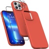 image:imageMXX for iPhone 13 pro Max Case  Soft Silicone Case with Screen Protector and Camera Lens Protector  Microfiber Lining AntiScratch Fullbody Protective Made for 13 pro Max Phone Case 67Orange
