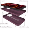 image:imageMXX for iPhone 13 pro Max Case  Soft Silicone Case with Screen Protector and Camera Lens Protector  Microfiber Lining AntiScratch Fullbody Protective Made for 13 pro Max Phone Case 67Wine Red