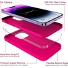 image:imageMXX for iPhone 13 pro Max Case  Soft Silicone Case with Screen Protector and Camera Lens Protector  Microfiber Lining AntiScratch Fullbody Protective Made for 13 pro Max Phone Case 67Hot Pink