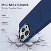 image:imageMXX for iPhone 15 Pro Max Case Compatible with MagSafe MilitaryGrade Protection Magnetic Case with Camera StandScratchResistant BackMagnetic Phone Case for iPhone 15 Pro Max MagsafeAntiquewhiteRoyalblue