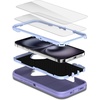 image:imageMXX for iPhone 16 Plus Case Heavy Duty 3Layer Rugged Cover with Tempered Glass Screen Protector Shockproof Dustproof AntiDrop Full Body Protection 67  PlumLight PinkLight Purple