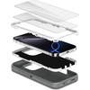 image:imageMXX for iPhone 16 Plus Case Heavy Duty 3Layer Rugged Cover with Tempered Glass Screen Protector Shockproof Dustproof AntiDrop Full Body Protection 67  PlumLight PinkGrayWhite