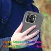 image:imageMXX for iPhone 16 Plus Case Heavy Duty 3Layer Rugged Cover with Tempered Glass Screen Protector Shockproof Dustproof AntiDrop Full Body Protection 67  PlumLight PinkGrayWhite