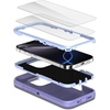 image:imageMXX for iPhone 16 Plus Case Heavy Duty 3Layer Rugged Cover with Tempered Glass Screen Protector Shockproof Dustproof AntiDrop Full Body Protection 67  PlumLight PinkLight Purple