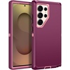 image:imageMXX Case Compatible with Samsung Galaxy s25 Ultra case 3Layer Super Full Heavy Duty Body Bumper CoverShock ProtectionDust Proof Designed for Samsung s25 Ultra Case BlackPlumLight Pink