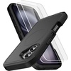 image:imageMXX for iPhone 16 Plus Case Heavy Duty 3Layer Rugged Cover with Tempered Glass Screen Protector Shockproof Dustproof AntiDrop Full Body Protection 67  Black
