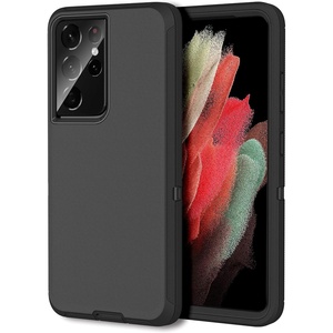 image:imageMXX Case Compatible with Galaxy S21 Ultra Case 3Layer Super Full Heavy Duty Body Bumper CoverShock ProtectionDust Proof Designed for Samsung Galaxy S21 Ultra 5G 68 Inch 2021 PlumBlack
