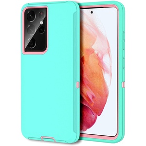 image:imageMXX Case Compatible with Galaxy S21 Ultra Case 3Layer Super Full Heavy Duty Body Bumper CoverShock ProtectionDust Proof Designed for Samsung Galaxy S21 Ultra 5G 68 Inch 2021 PlumAqualight Pink
