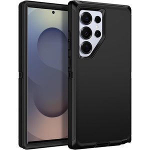 image:imageMXX Case Compatible with Samsung Galaxy s25 Ultra case 3Layer Super Full Heavy Duty Body Bumper CoverShock ProtectionDust Proof Designed for Samsung s25 Ultra Case BlackBlack