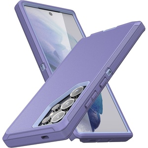 image:imageMXX Case Designed for Samsung Galaxy S24 Ultra 3Layer Super Full Heavy Duty Body Bumper CoverShock ProtectionDust Proof Designed for S24 Ultra case 5g 2024 PurplePurple