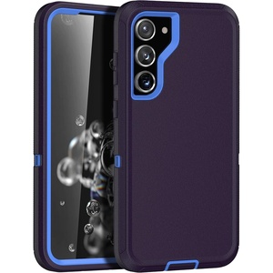 image:imageMXX Compatible with Samsung Galaxy S23 Ultra Case 3Layer Super Protective Full Heavy Duty Tough Rugged Bumper Cover Shock amp Dust Proof Made for Galaxy s23 Ultra Phone Case 68 BlackNavySea Blue