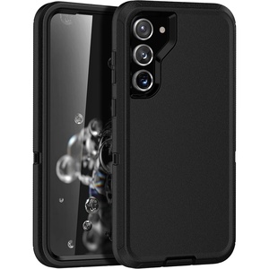 image:imageMXX Compatible with Samsung Galaxy S23 Ultra Case 3Layer Super Protective Full Heavy Duty Tough Rugged Bumper Cover Shock amp Dust Proof Made for Galaxy s23 Ultra Phone Case 68 BlackBlack