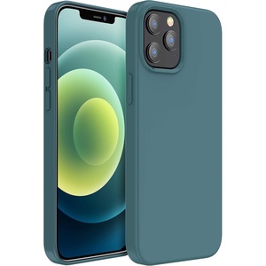 image:imageMXX for iPhone 13 pro Max Case  Soft Silicone Case with Screen Protector and Camera Lens Protector  Microfiber Lining AntiScratch Fullbody Protective Made for 13 pro Max Phone Case 67Midnight Green