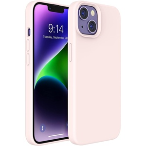image:imageMXX for iPhone 13 pro Max Case  Soft Silicone Case with Screen Protector and Camera Lens Protector  Microfiber Lining AntiScratch Fullbody Protective Made for 13 pro Max Phone Case 67Morandi Pink