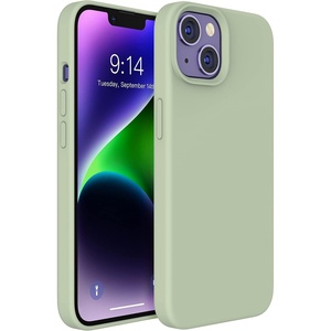 image:imageMXX for iPhone 13 pro Max Case  Soft Silicone Case with Screen Protector and Camera Lens Protector  Microfiber Lining AntiScratch Fullbody Protective Made for 13 pro Max Phone Case 67Copper Green