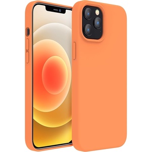 image:imageMXX for iPhone 13 pro Max Case  Soft Silicone Case with Screen Protector and Camera Lens Protector  Microfiber Lining AntiScratch Fullbody Protective Made for 13 pro Max Phone Case 67Kumquat