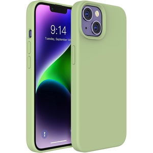 image:imageMXX for iPhone 13 pro Max Case  Soft Silicone Case with Screen Protector and Camera Lens Protector  Microfiber Lining AntiScratch Fullbody Protective Made for 13 pro Max Phone Case 67Matcha Green