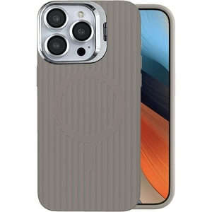 image:imageMXX for iPhone 15 Pro Max Case Compatible with MagSafe MilitaryGrade Protection Magnetic Case with Camera StandScratchResistant BackMagnetic Phone Case for iPhone 15 Pro Max MagsafeAntiquewhiteRockygrey
