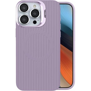 image:imageMXX for iPhone 15 Pro Max Case Compatible with MagSafe MilitaryGrade Protection Magnetic Case with Camera StandScratchResistant BackMagnetic Phone Case for iPhone 15 Pro Max MagsafeAntiquewhiteTaropurple